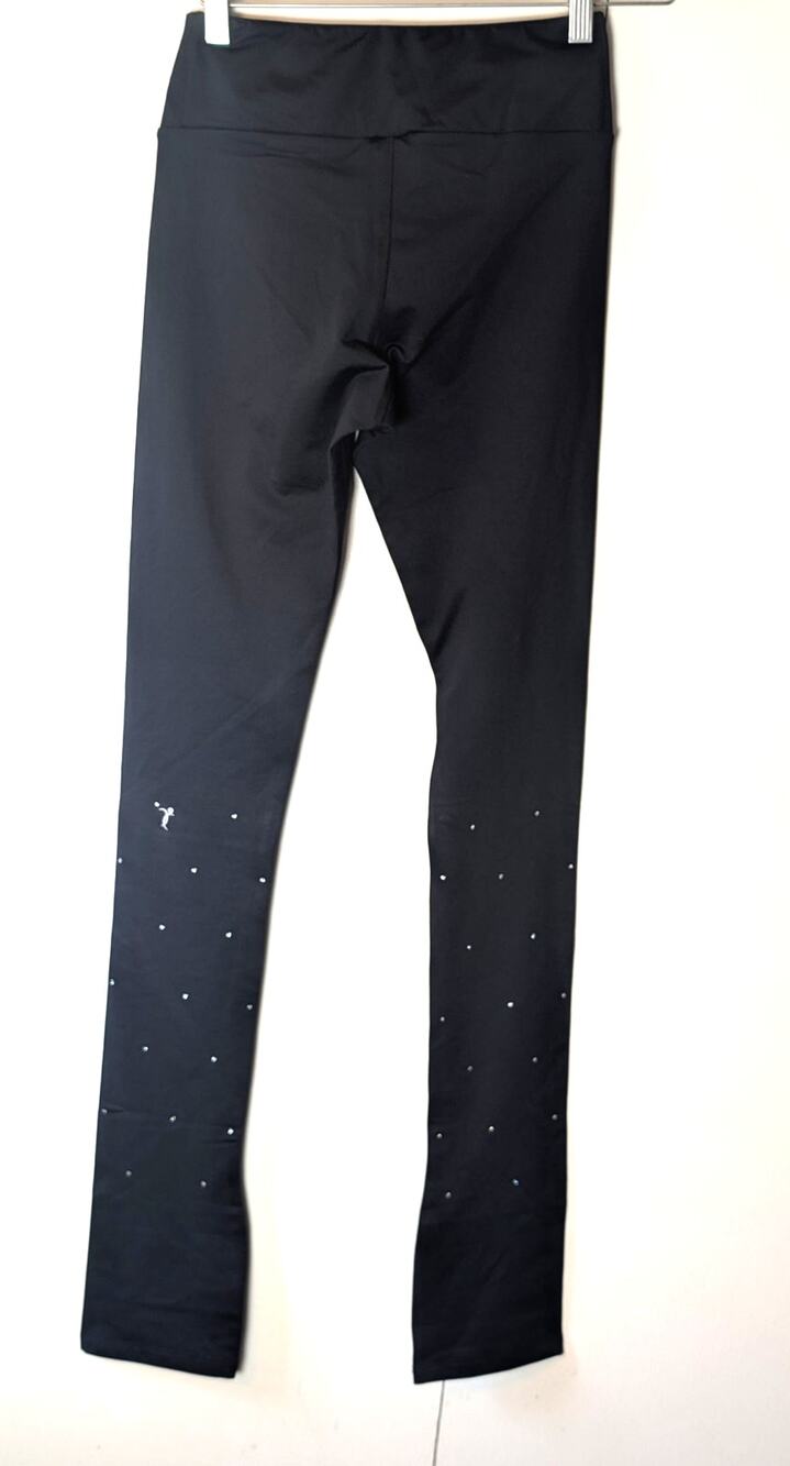 Elite Xpression Black High Waist Skating Leggings Small